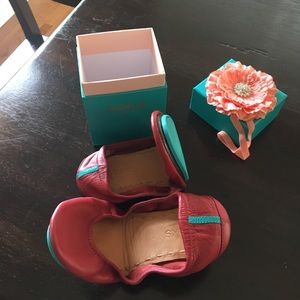 Tieks Cardinal Red Flats